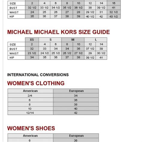 michael kors women shoe size chart|michael kors shoes size chart.